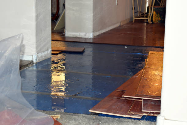Professional Burst Pipe Cleanup technician working in Barnstable, MA